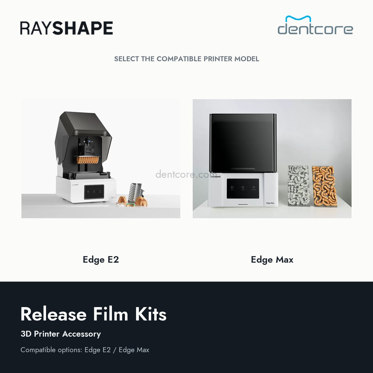 RAYSHAPE Release Film Kits - 3D Printer Accessory | Dentcore