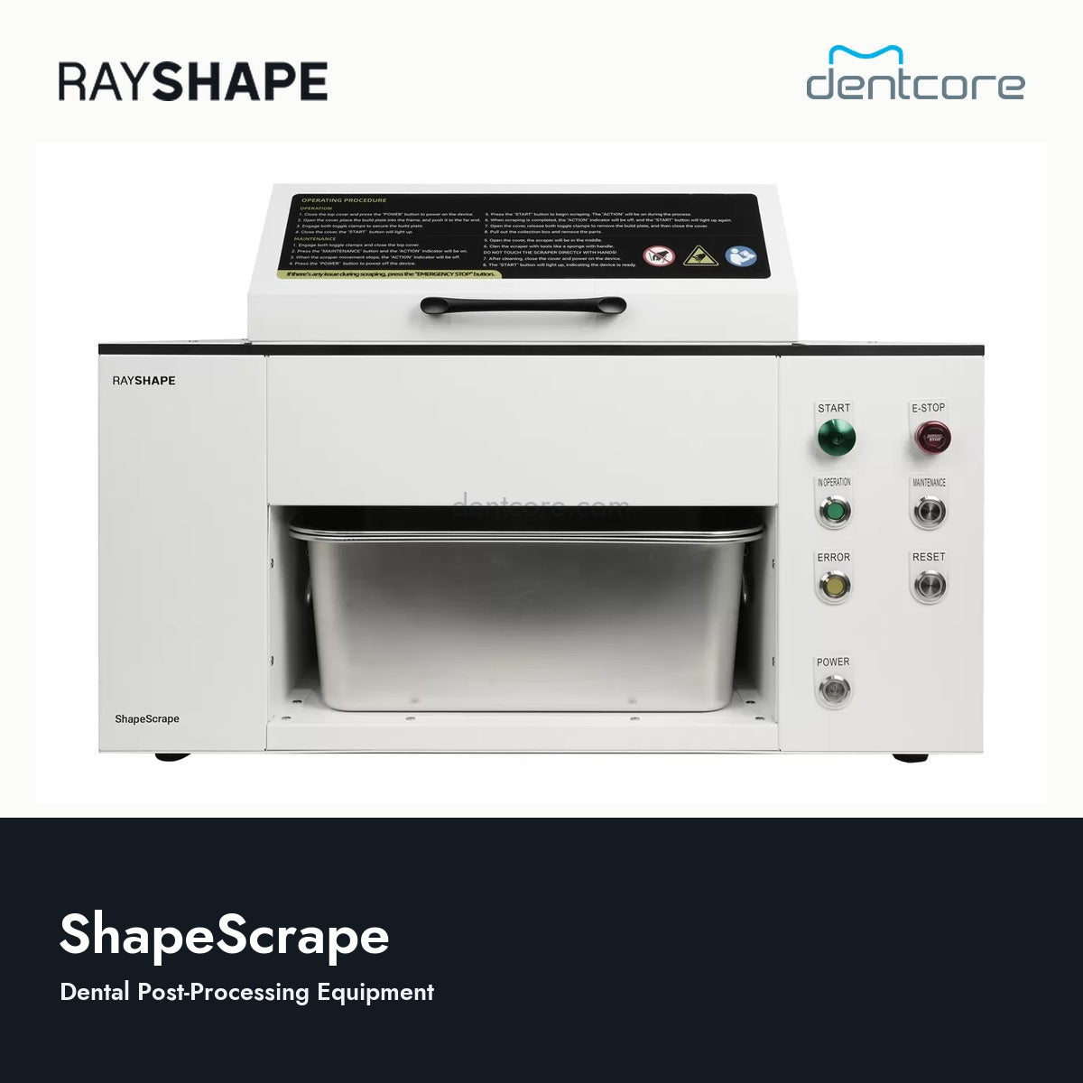 RAYSHAPE ShapeScrape - Dental Post-Processing Equipment | Dentcore