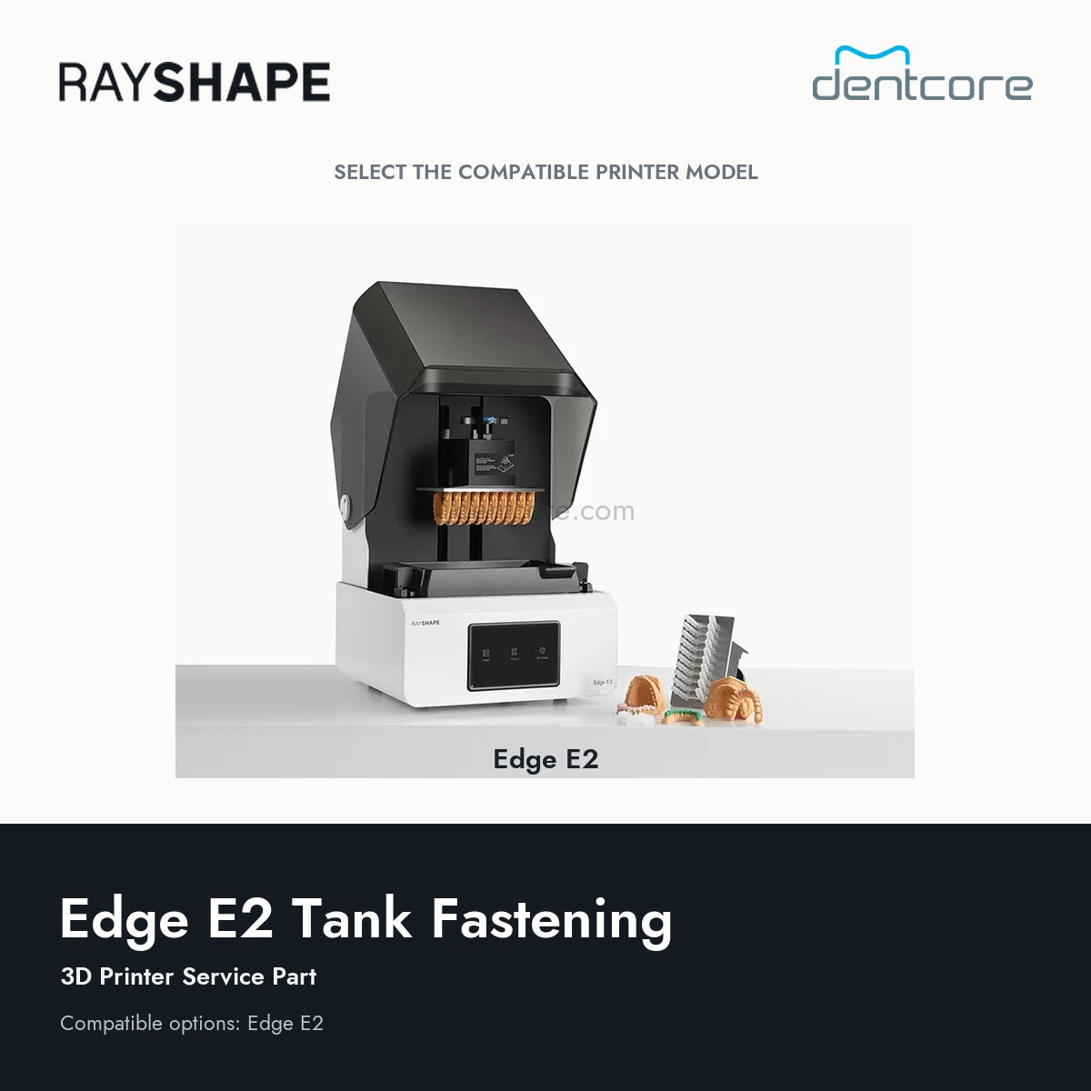 RAYSHAPE Edge E2 Tank Fastening - 3D Printer Service Part | Dentcore