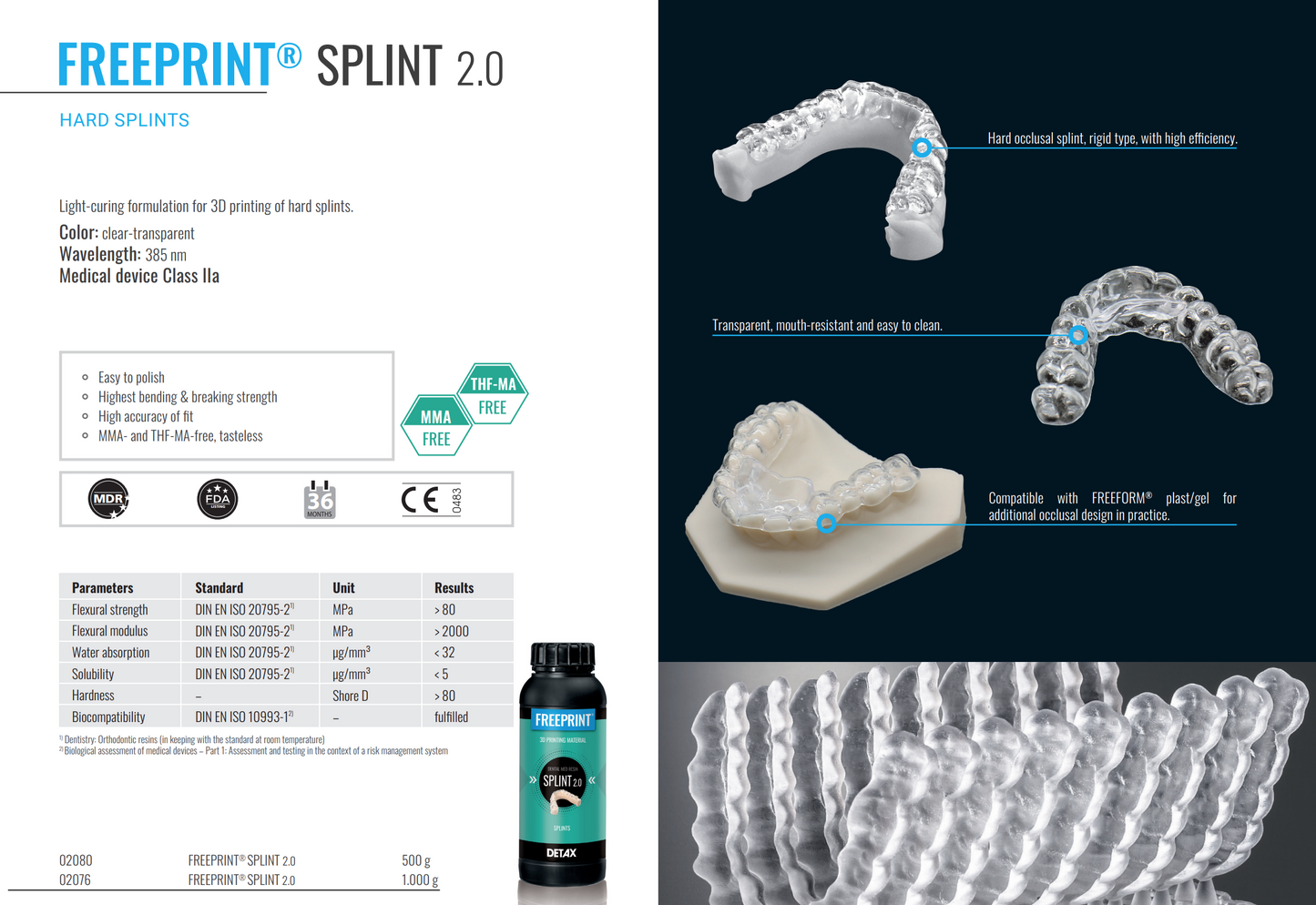 DETAX Freeprint Splint 2.0