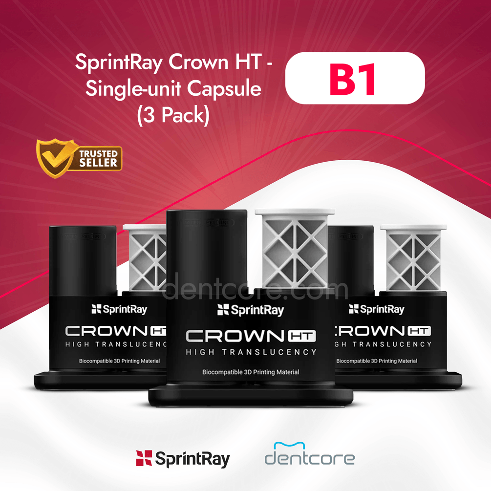 SprintRay Crown HT - Single-unit Capsule 3 Pack* - Dentcore