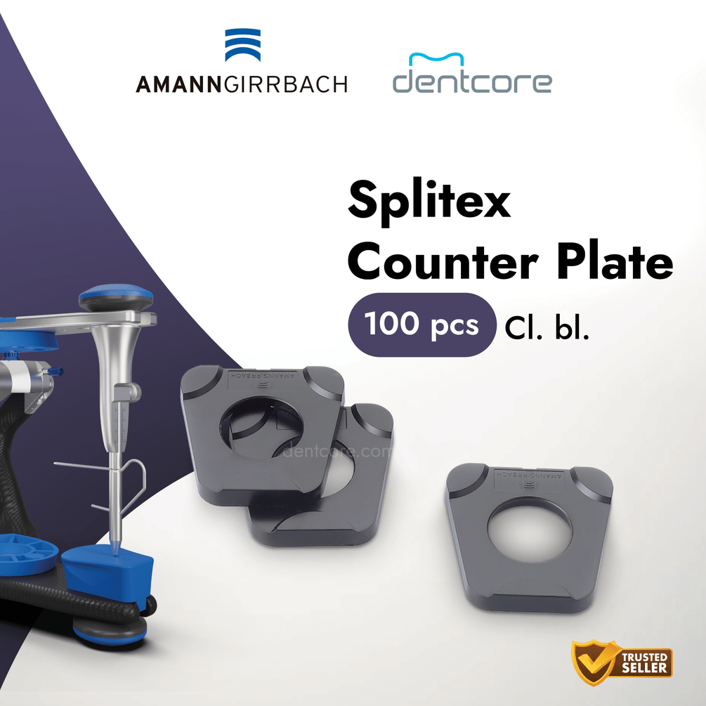 Amman Girrbach Artex Splitex-Counter Plate, 100 pcs. Cl. bl. - Dentcore