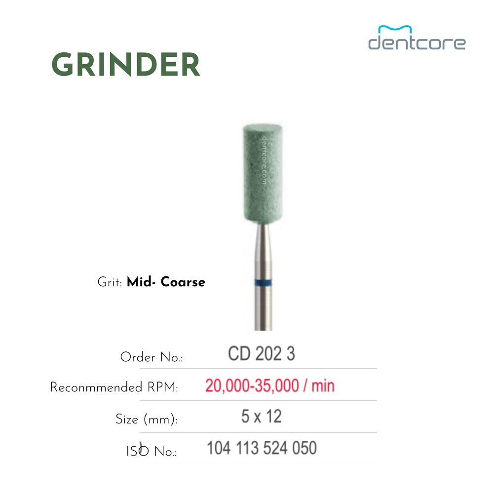 CD 202 3 - Ceramic Diamond Grinders Special for Zirconia - Dentcore