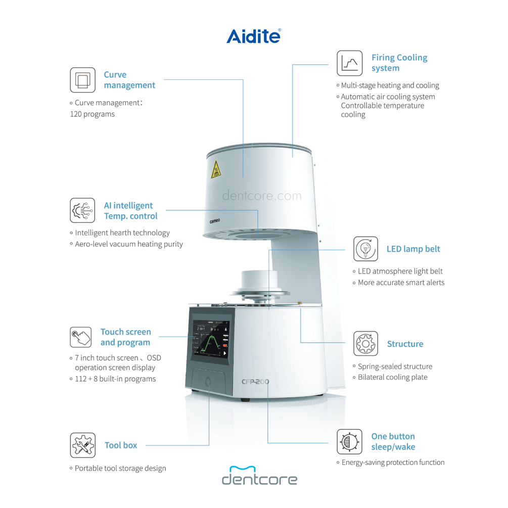 CFP-200 Aidite Cameo Porcelain Furnace - Dentcore