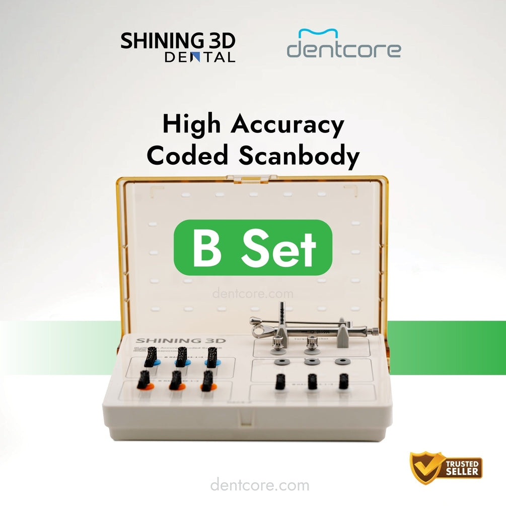 Shining 3D High Accuracy Coded Scanbody B Set (Torque Wrench and Screw Driver Included) - Dentcore