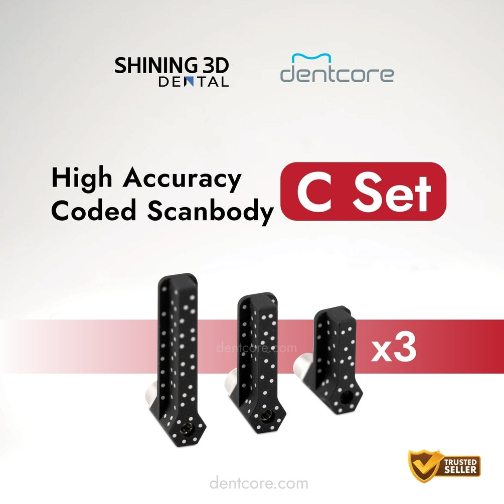Shining 3D High Accuracy Coded Scanbody C Set - Dentcore