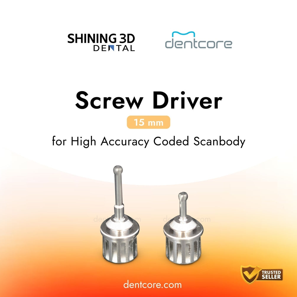 Shining 3D screw driver(15mm) for high accuracy coded scanbody - Dentcore