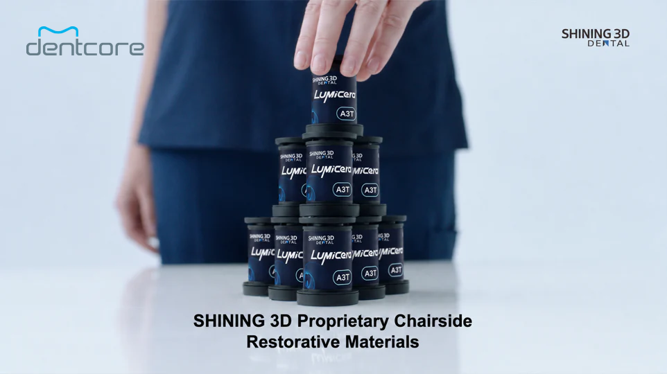 LumiCera proprietary chairside restorative materials