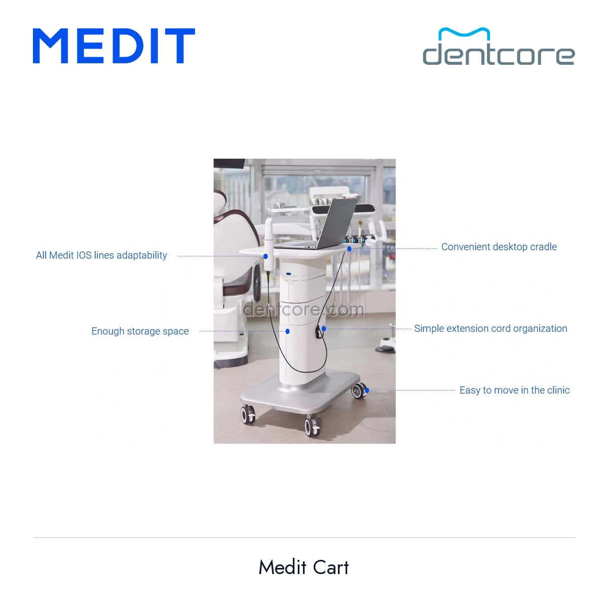 [DENTCORE-OFFICIAL] Medit Cart official product image 2