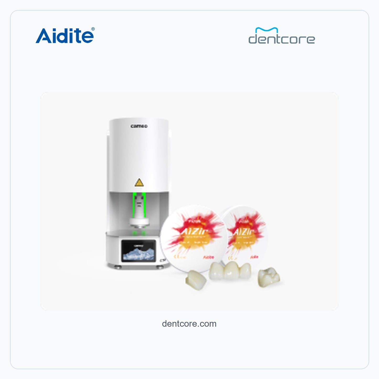 CSF-200L rapid sintering workflow with Aidite zirconia