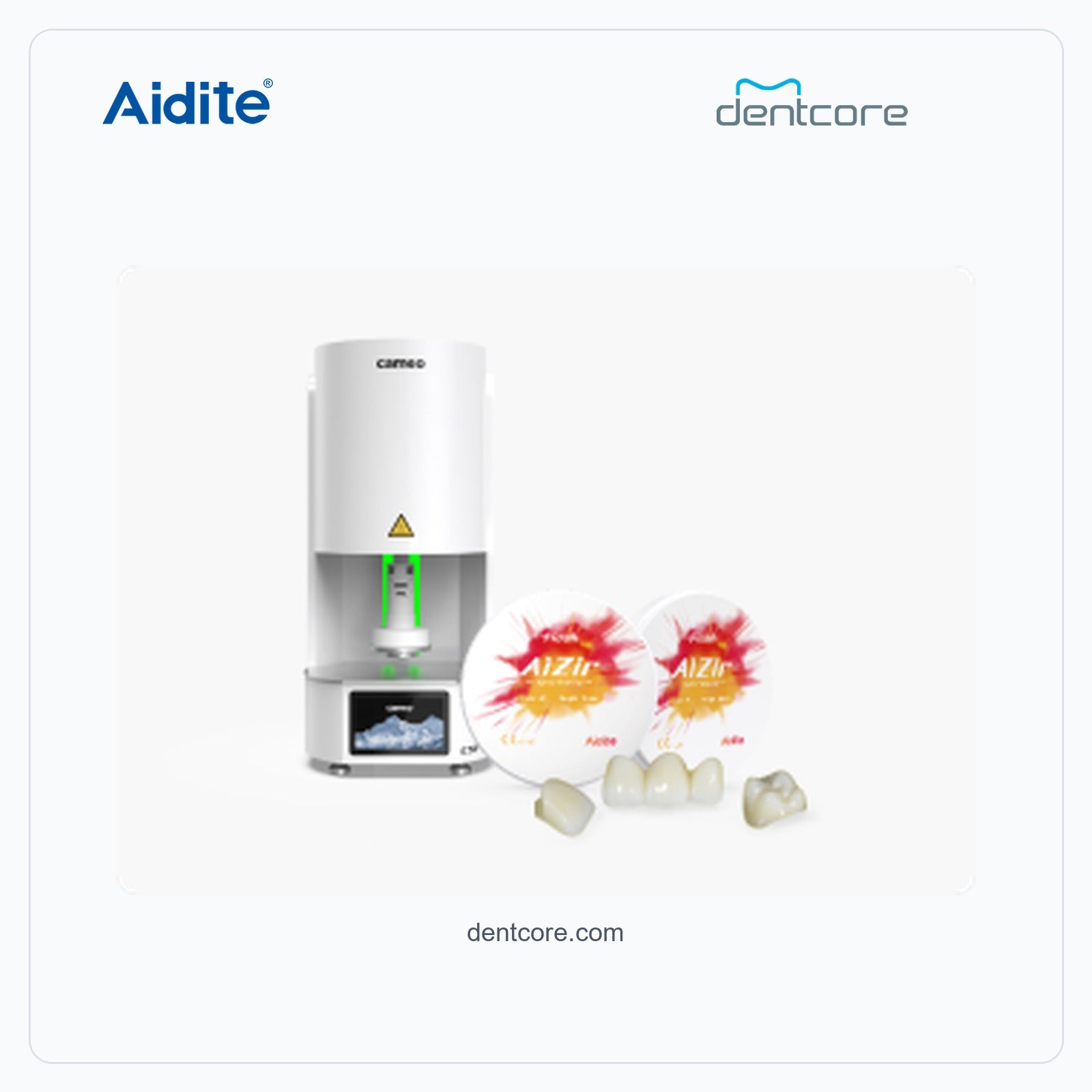 CSF-200L rapid sintering workflow with Aidite zirconia
