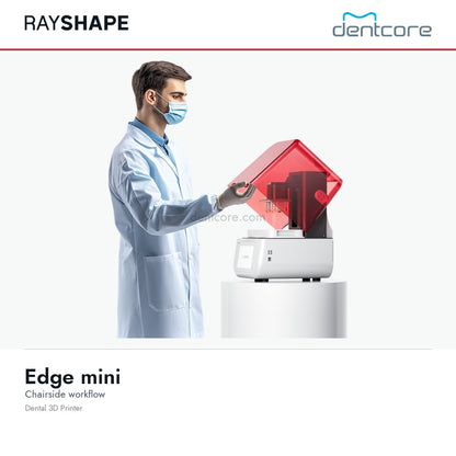 RAYSHAPE Edge mini dental 3D printer - chairside workflow | Dentcore