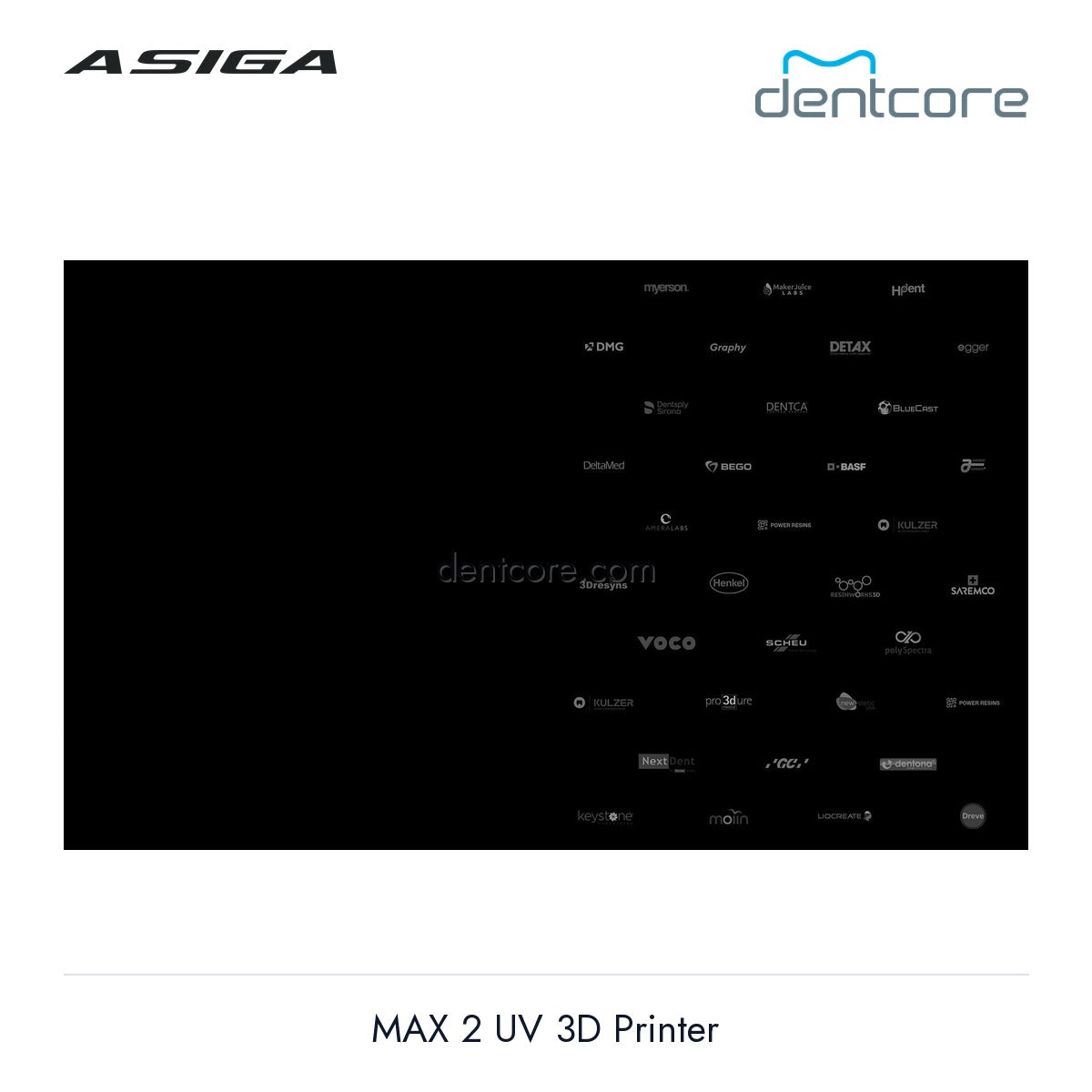 [DENTCORE-OFFICIAL] Asiga MAX 2 UV 3D Printer official product image 5