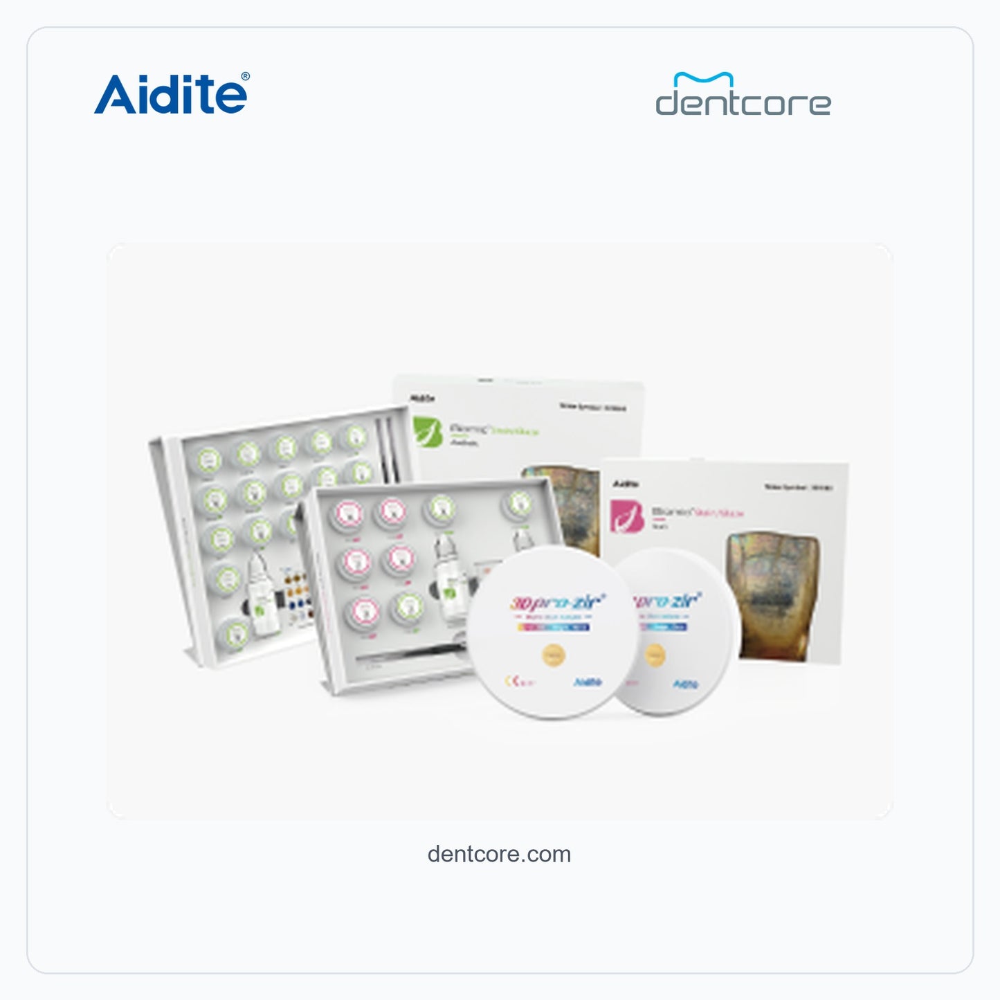 Aidite zirconia materials for sintering workflow