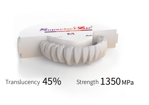 Aidite Superfect SHT-M Multilayer Zirconia Disc - official Aidite product photo