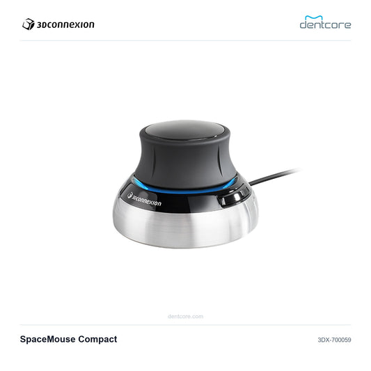 3Dconnexion SpaceMouse Compact | 3Dconnexion and Dentcore branded cover