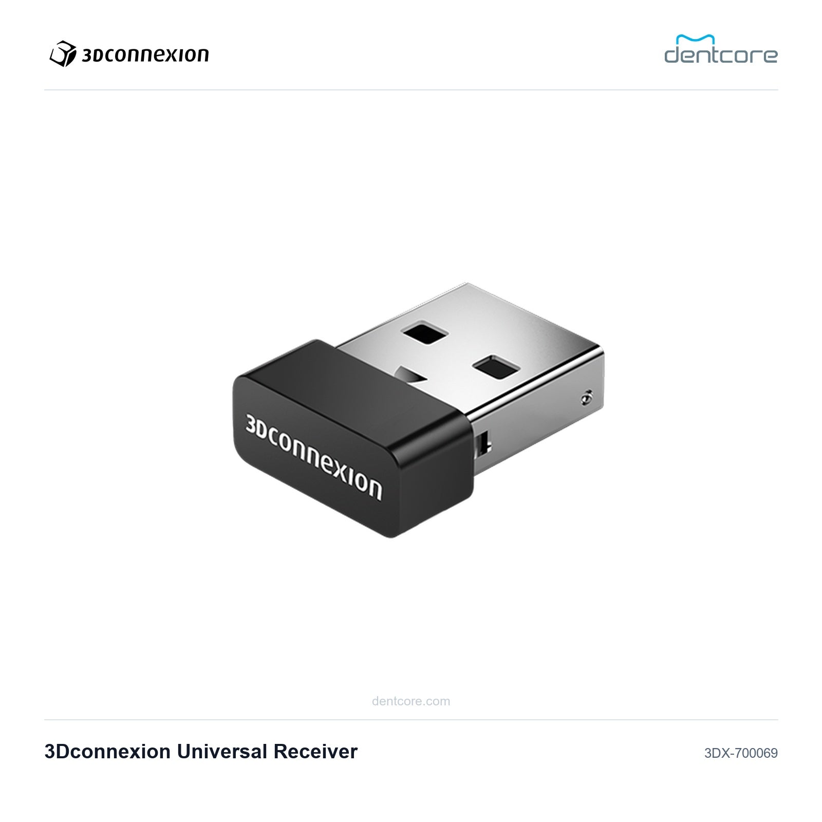 3Dconnexion 3Dconnexion Universal Receiver | 3Dconnexion and Dentcore branded cover