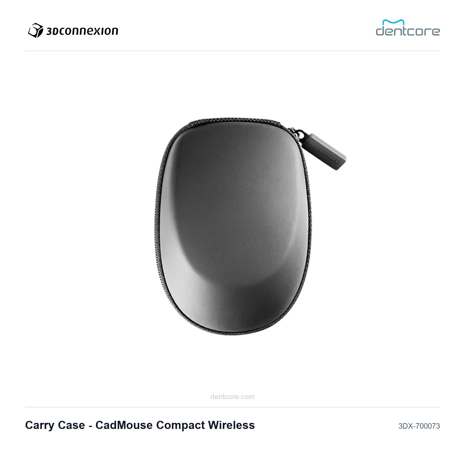 3Dconnexion Carry Case - CadMouse Compact Wireless | 3Dconnexion and Dentcore branded cover