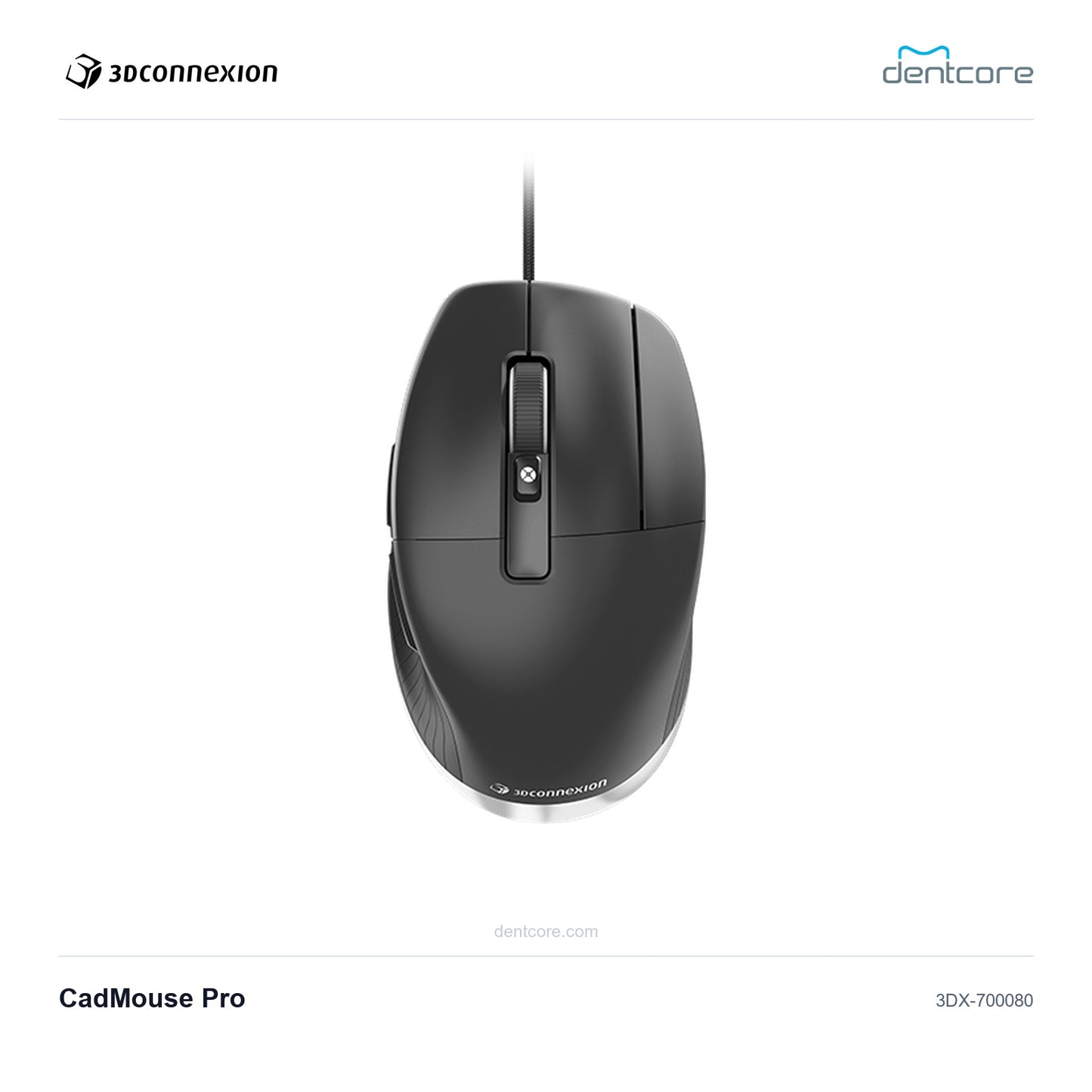 3Dconnexion CadMouse Pro | 3Dconnexion and Dentcore branded cover