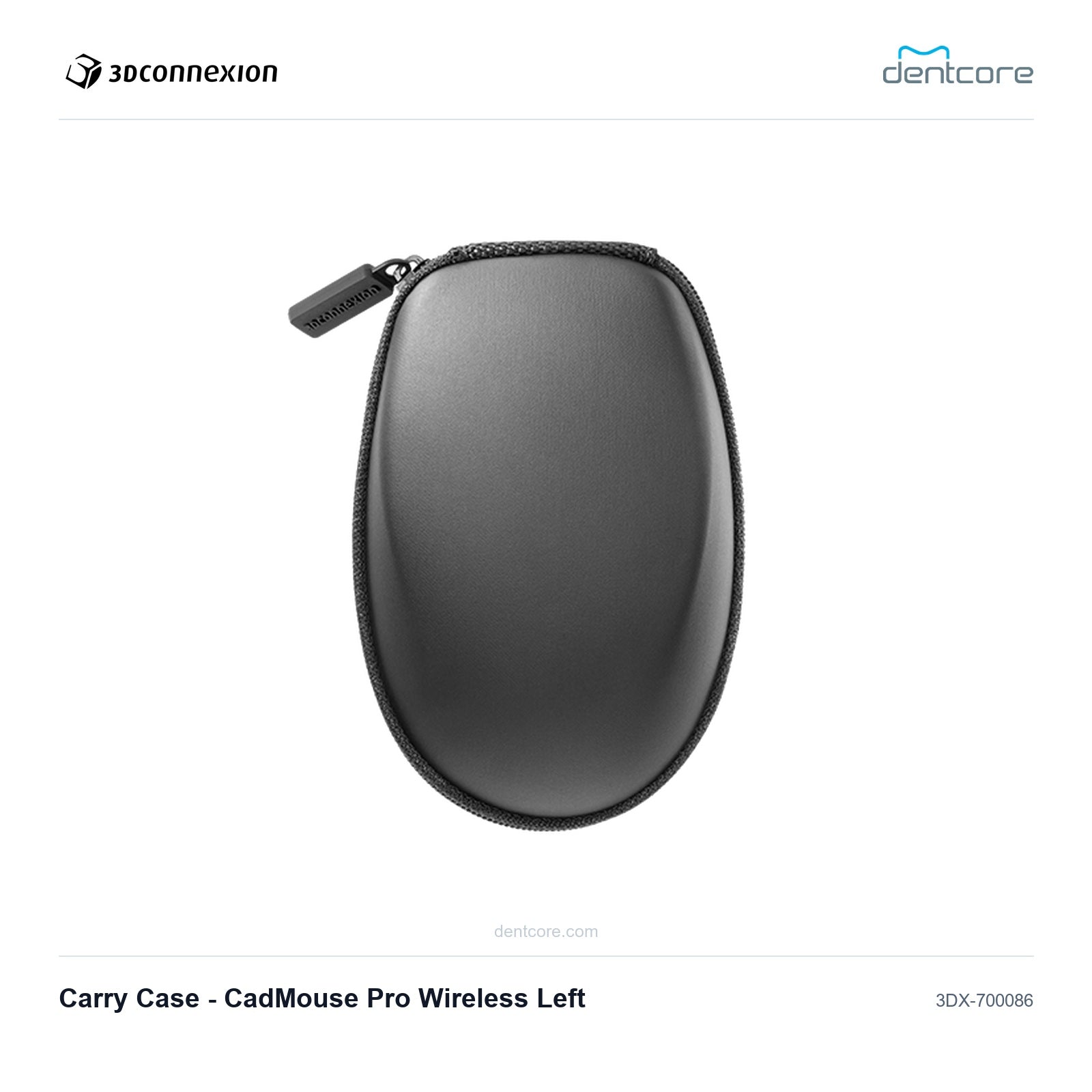 3Dconnexion Carry Case - CadMouse Pro Wireless Left | 3Dconnexion and Dentcore branded cover