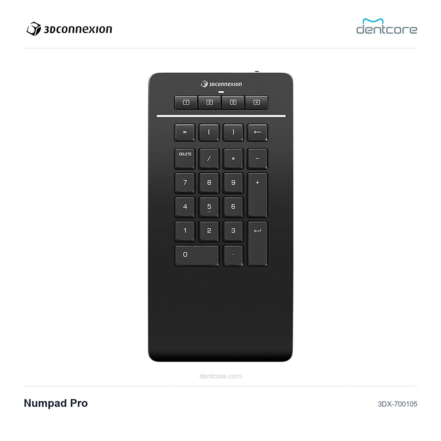 3Dconnexion Numpad Pro | 3Dconnexion and Dentcore branded cover