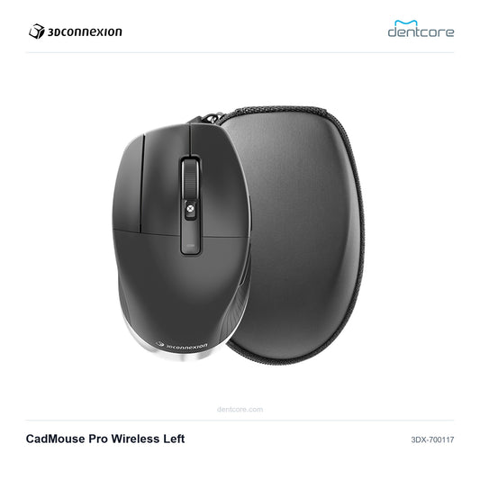 3Dconnexion CadMouse Pro Wireless Left | 3Dconnexion and Dentcore branded cover