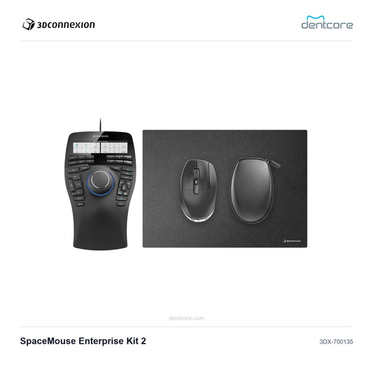 3Dconnexion SpaceMouse Enterprise Kit 2 | 3Dconnexion and Dentcore branded cover