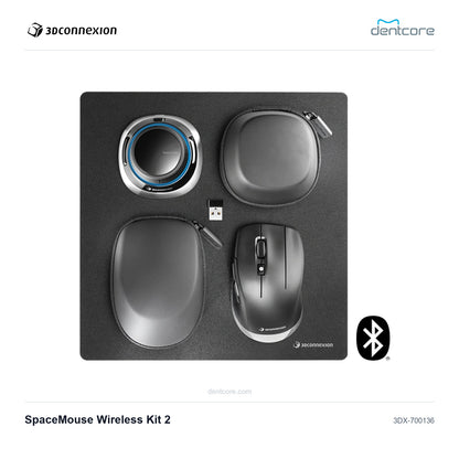 3Dconnexion SpaceMouse Wireless Kit 2 | 3Dconnexion and Dentcore branded cover