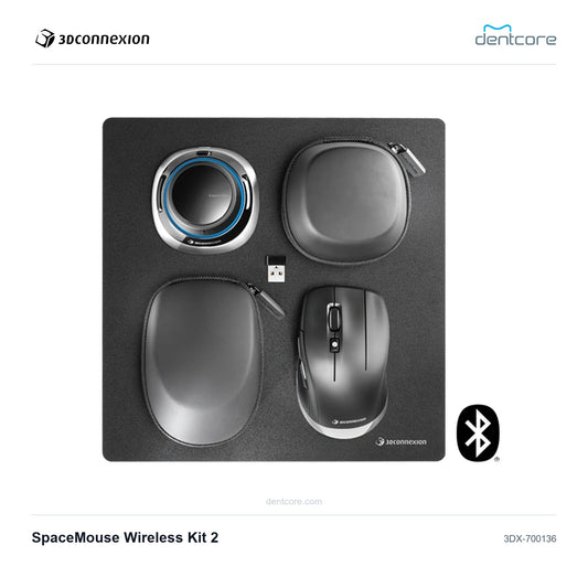 3Dconnexion SpaceMouse Wireless Kit 2 | 3Dconnexion and Dentcore branded cover