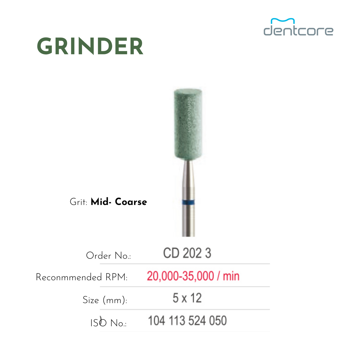 CD 202 3 - Ceramic Diamond Grinders Special for Zirconia