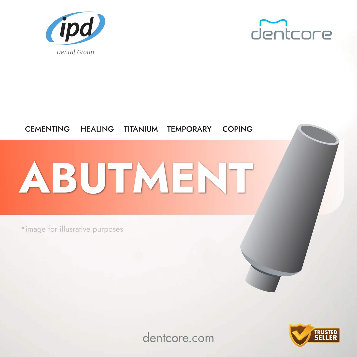 IPD BB-PN-00 Cementing Abutment Engaging Ø 3.4 3i Certain