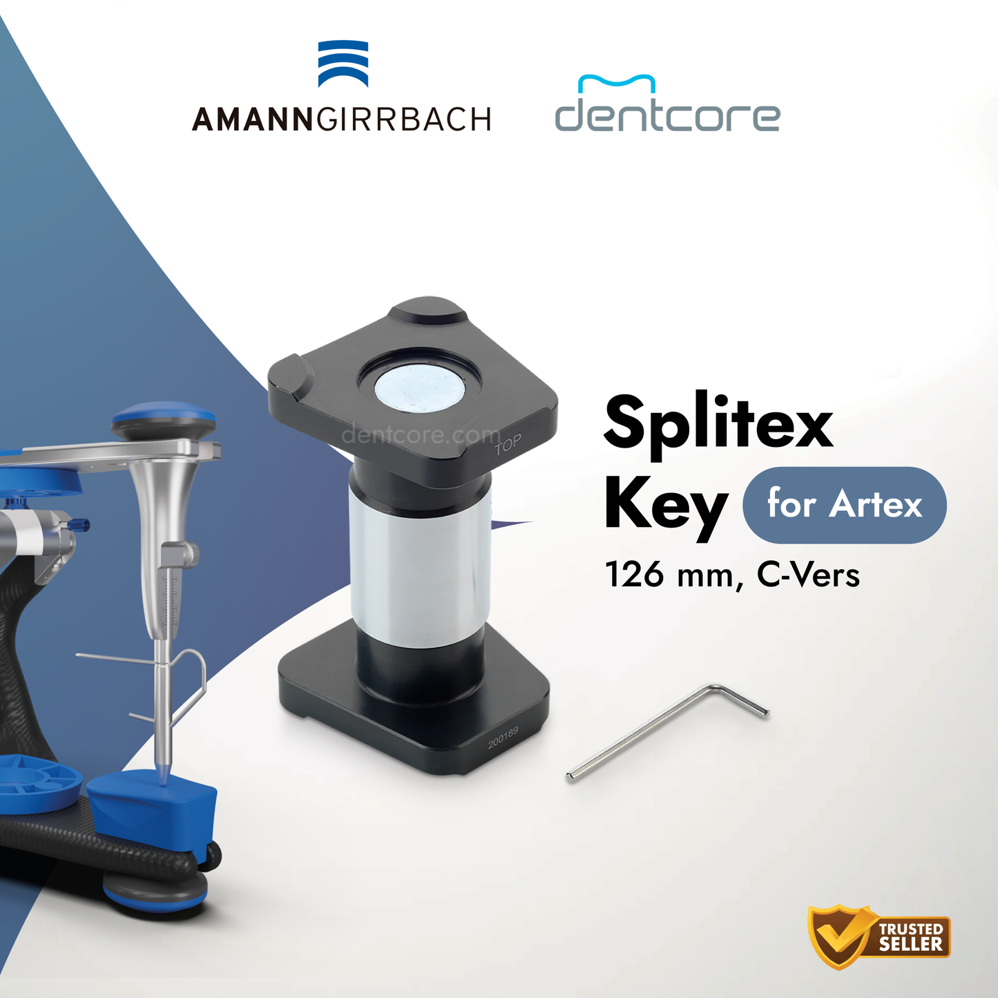 Amman Girrbach Artex Splitex key, 126mm, C-Vers.