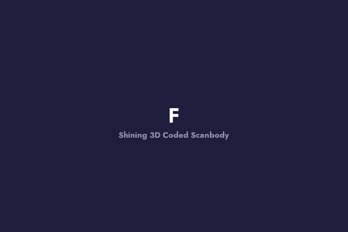 Shining 3D High Accuracy Coded Scanbody F Set (Bundle)