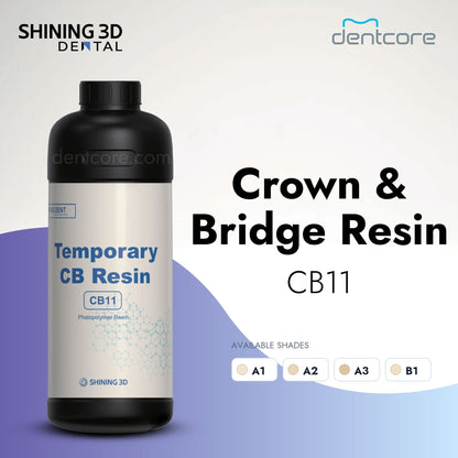 Shining 3D CB11 Crown and Bridge Resin in A1, A2, A3, and B1 shades