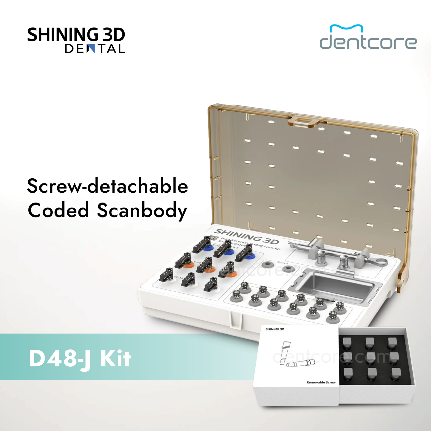 Shining 3D Screw-Detachable Scanbody J Kit