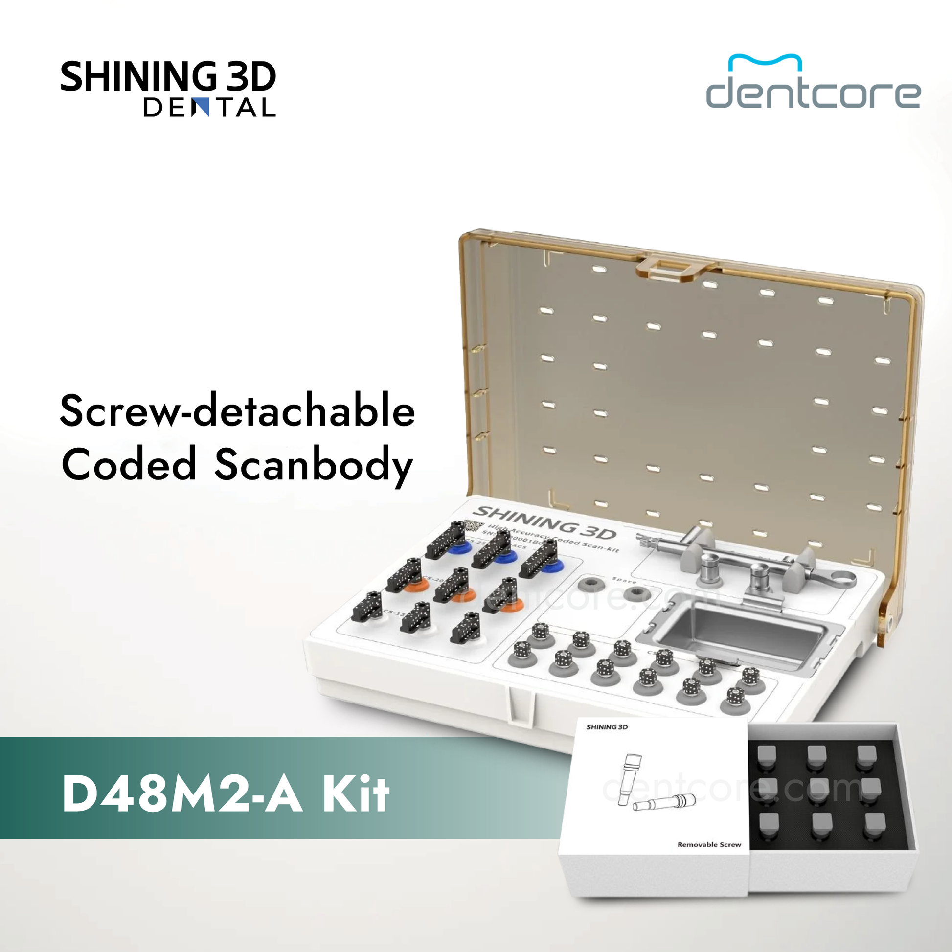 Shining 3D Screw-Detachable Scanbody D48M2-A Kit
