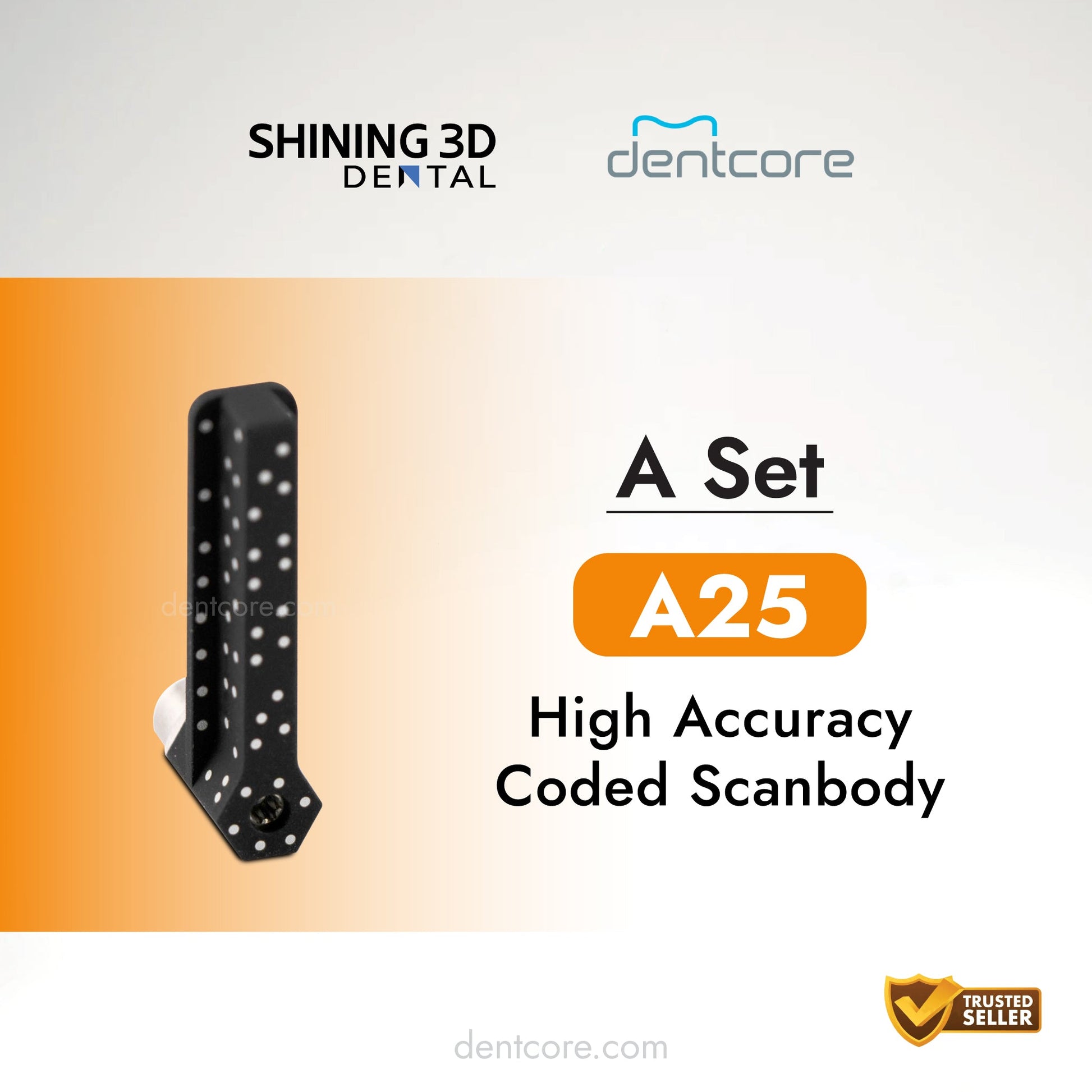 Shining 3D A set A25-1 high accuracy coded scanbody - Dentcore