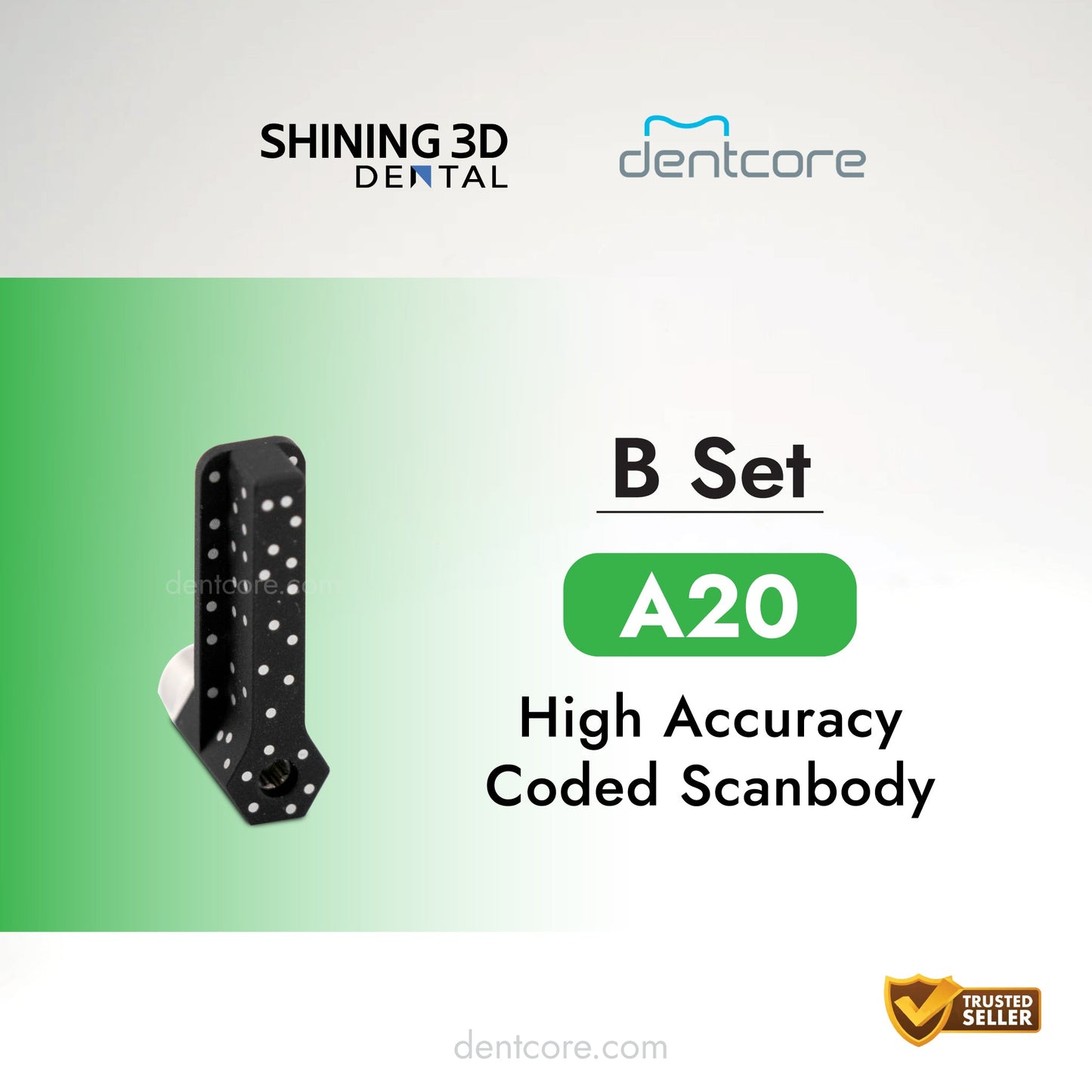 Shining 3D B set A20 high accuracy coded scanbody - Dentcore