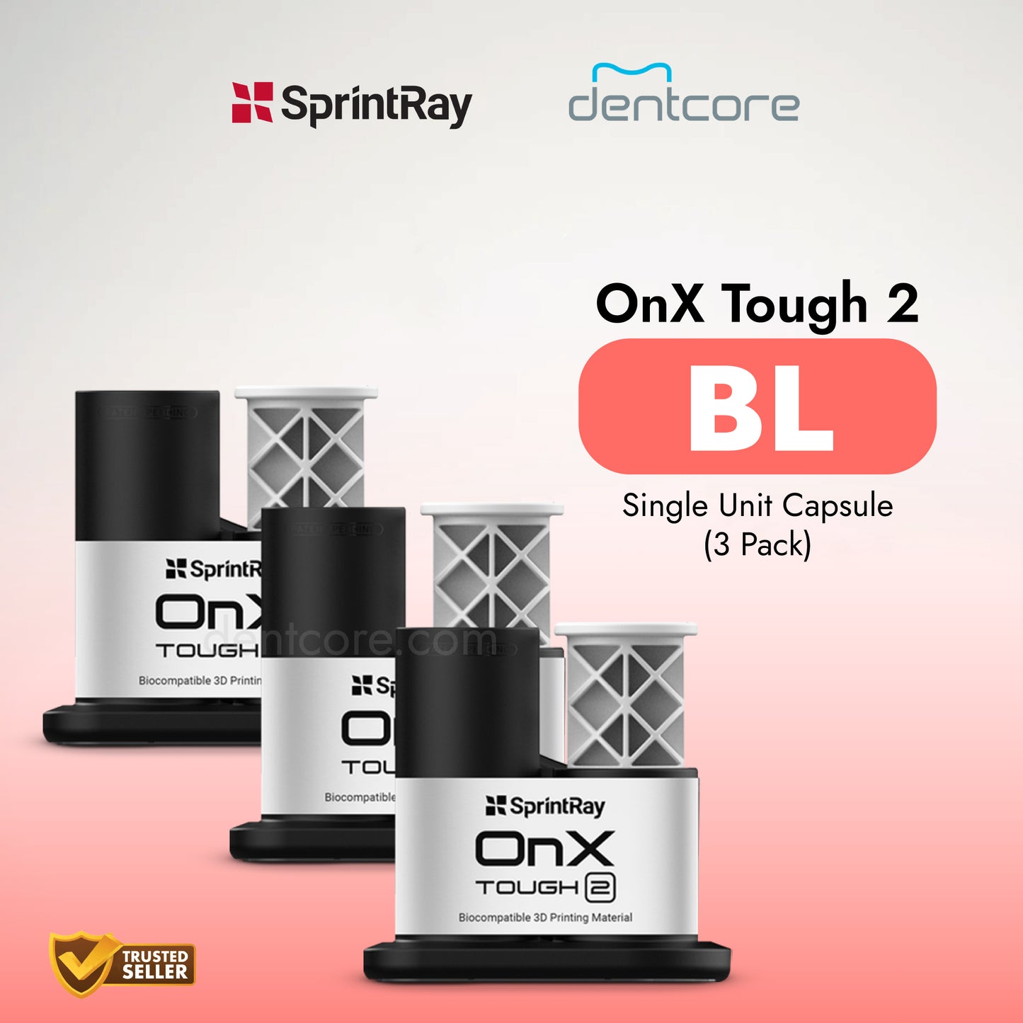 SprintRay OnX Tough 2 (A1 / BL) -Single unit capsule -3 pack (MIDAS)*