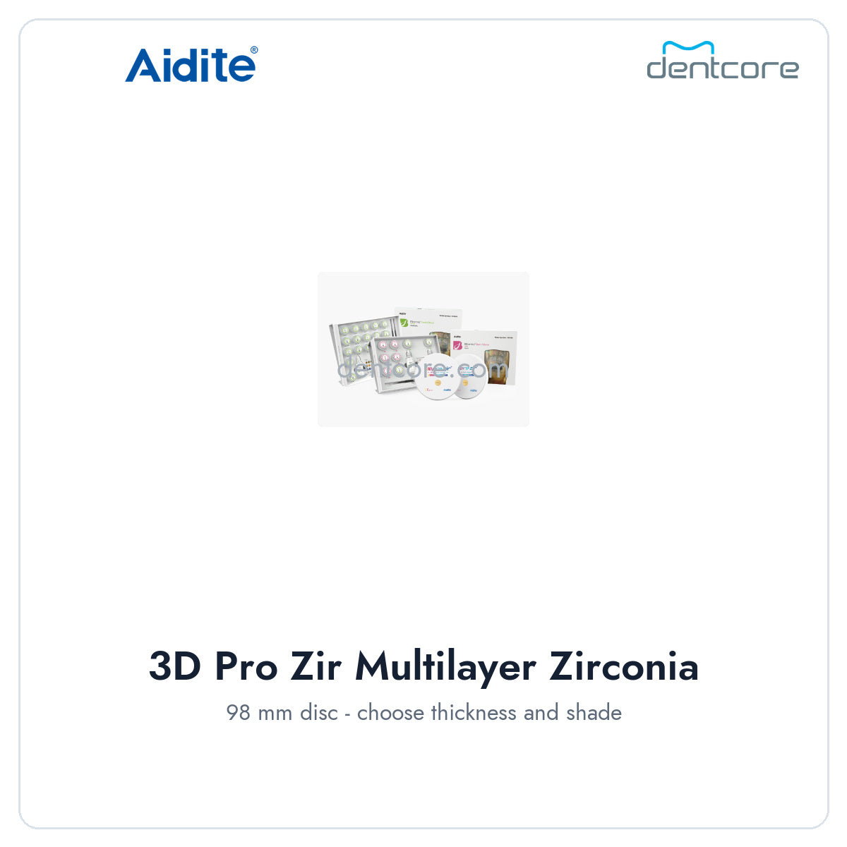 Aidite 3D Pro Zir Multilayer Zirconia Disc - official Aidite cover
