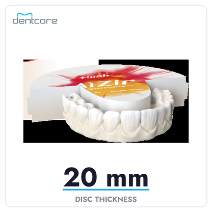 Aidite AiZir Flash Zirconia Disc - 20mm thickness