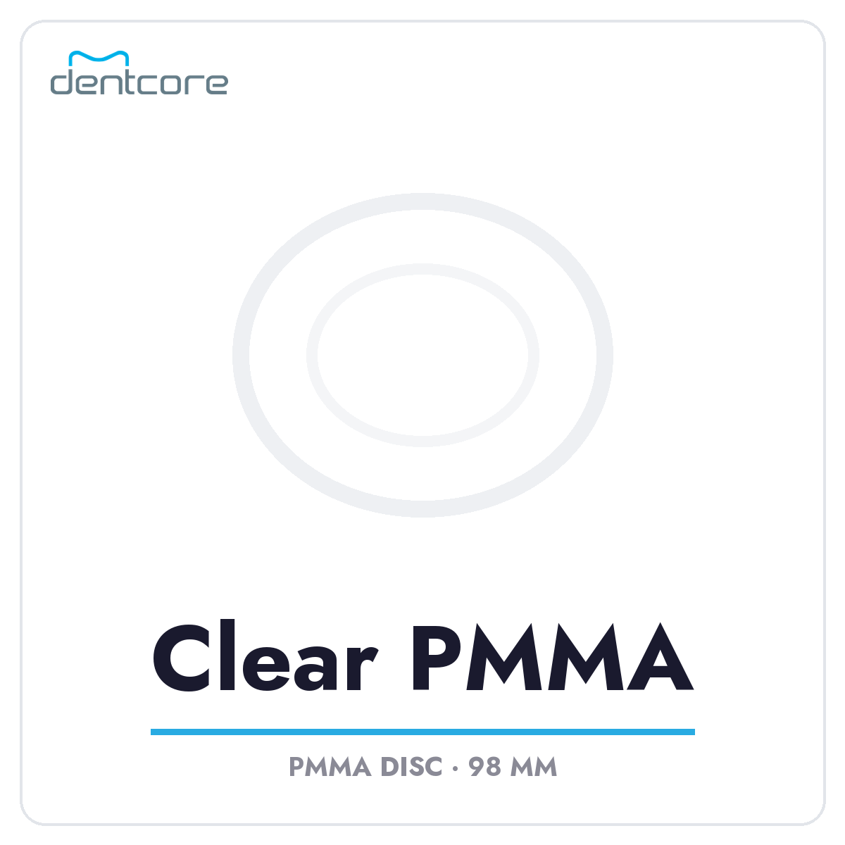 Aidite Clear PMMA Disc 98mm - Dentcore cover