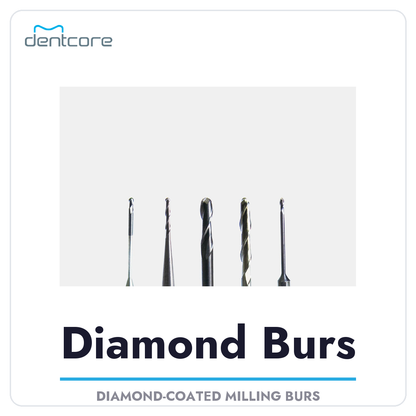 Aidite Diamond-Coated Milling Burs - Dentcore cover