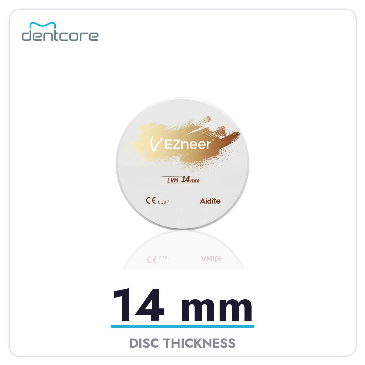 Aidite EZneer Multilayer Zirconia Disc - 14mm thickness