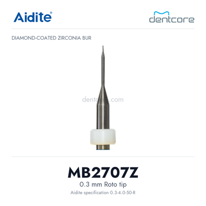 Aidite zirconia bur model cover: MB2707Z, 0.3 mm Roto for Aidite zirconia milling