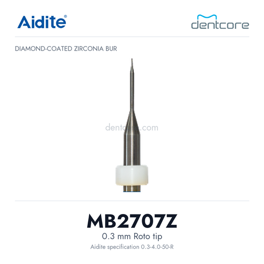 Aidite zirconia bur model cover: MB2707Z, 0.3 mm Roto for Aidite zirconia milling