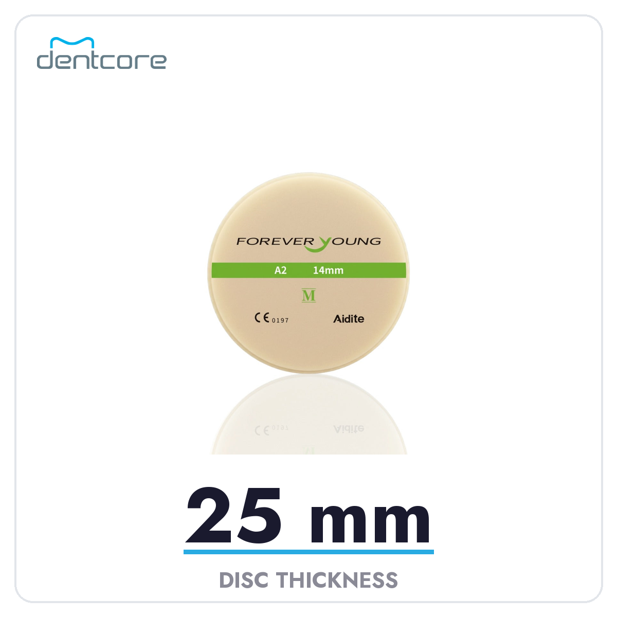 Aidite Multilayer PMMA Disc 98mm - 25mm thickness