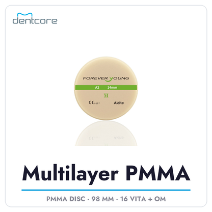 Aidite Multilayer PMMA Disc 98mm - Dentcore cover