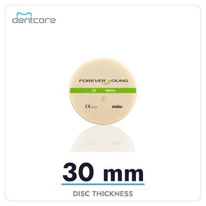 Aidite Pre-Shaded PMMA Disc 98mm - 30mm thickness