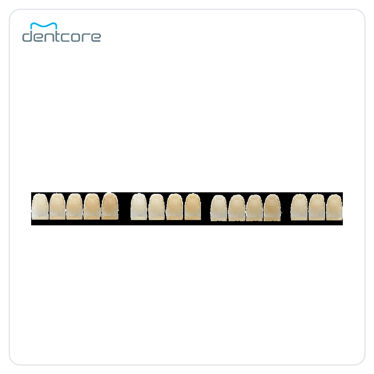 Aidite AiZir Flash Zirconia Disc - official shade chart
